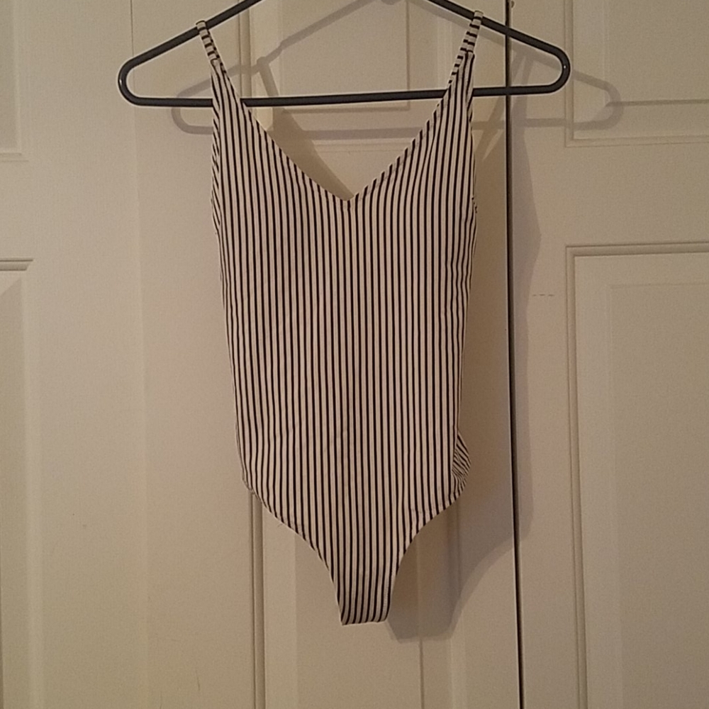 Striped swimsuit